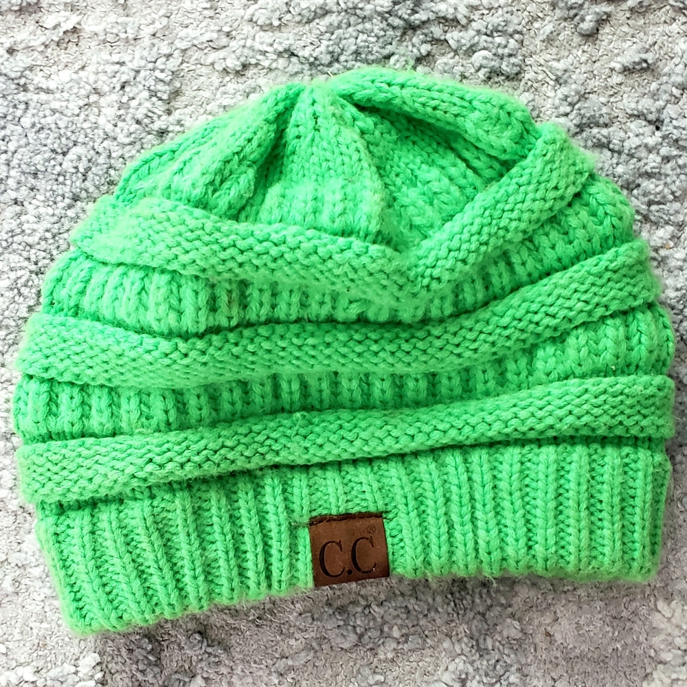 C.C Kids Green Knit Beanie